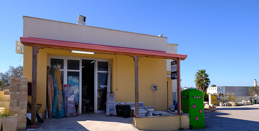 Magazzino e punto vendita Sud Calce a Taurisano