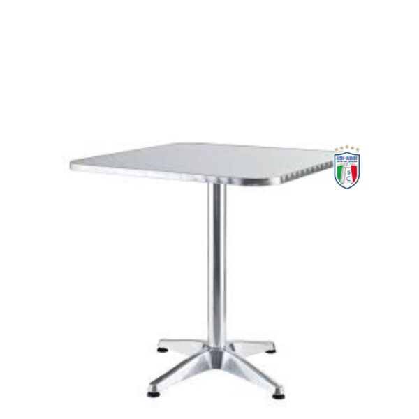 Tavolo in alluminio cm 60x60xh70 quadrato