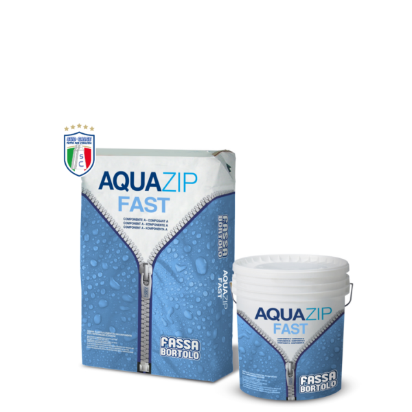 Guaina cementizia AQUAZIP FAST impermeabilizzante FASSA BORTOLO