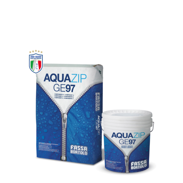 Guaina cementizia AQUAZIP GE 97 impermeabilizzante FASSA BORTOLO