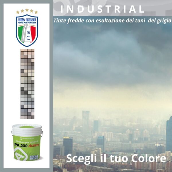 Finitura protettiva riempitiva PA 202 ACTIVE colore 365-Gamma Industrial2 14 lt-Fassa Bortolo