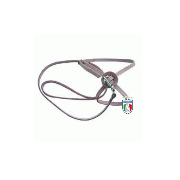 Guinzaglio per cane in cuoio con pettorina 10 mm x 60 cm