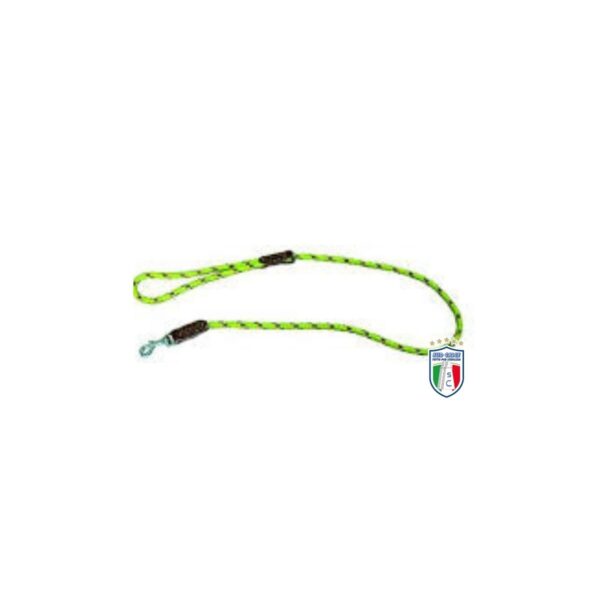Guinzaglio per cane in nylon e cuoio con moschettone